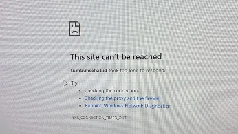 ERR_CONNECTION_TIMED_OUT