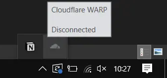 Running Cloudflare WARP